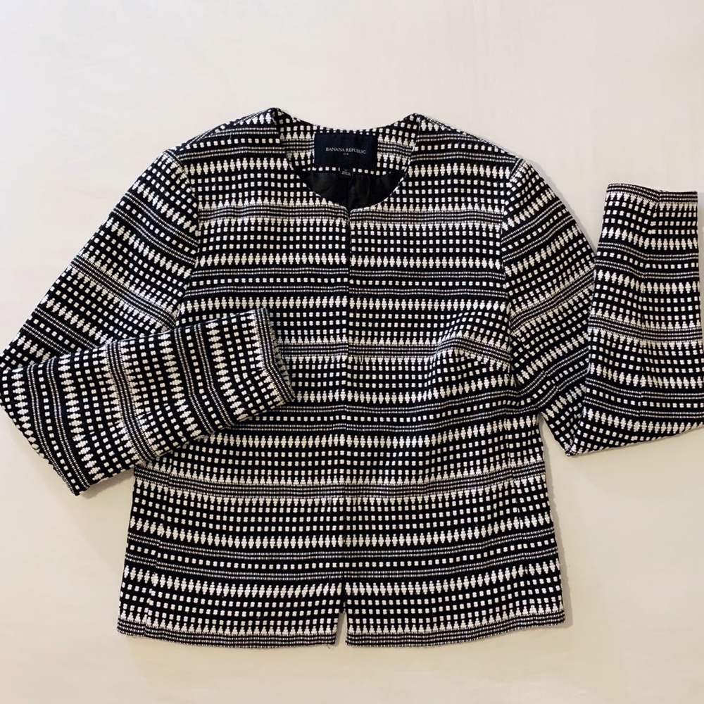 Banana Republic Black and White Jacket